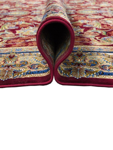 Иранский ковёр из шёлка и модала (QUM 602 /Red/390x290)